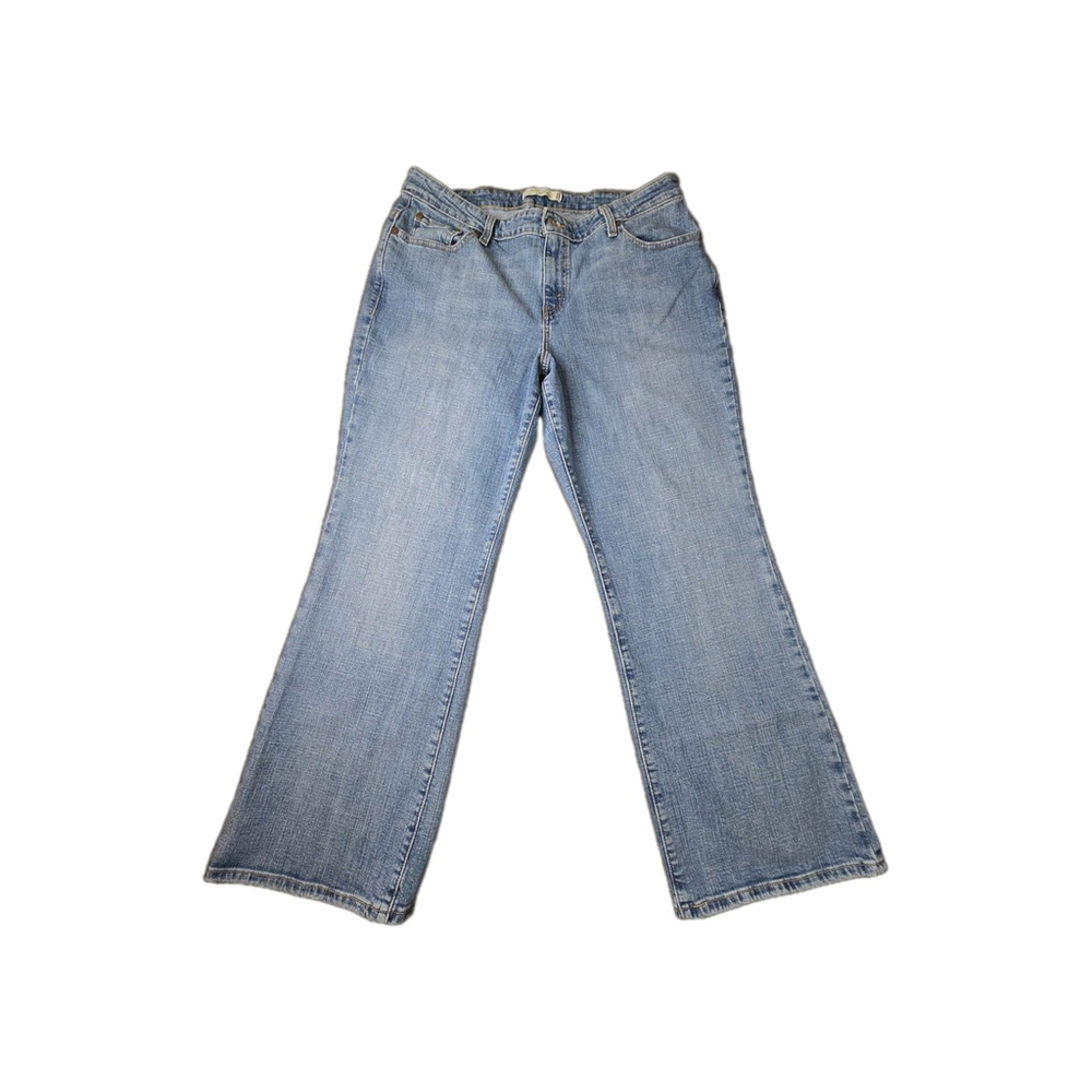 Levi’s 580 Bootcut Jeans Women’s 18W Short Blue Stretch Denim Plus Size